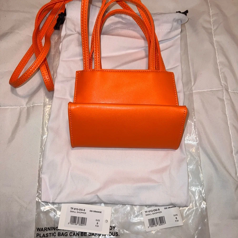 Telfar OG Orange mini shopper. Sold out online. - Picture 3 of 5